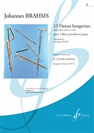 BRAHMS J. - DANZAS HUNGARAS (13) V.2- 2 PICCOLOS Y PIANO