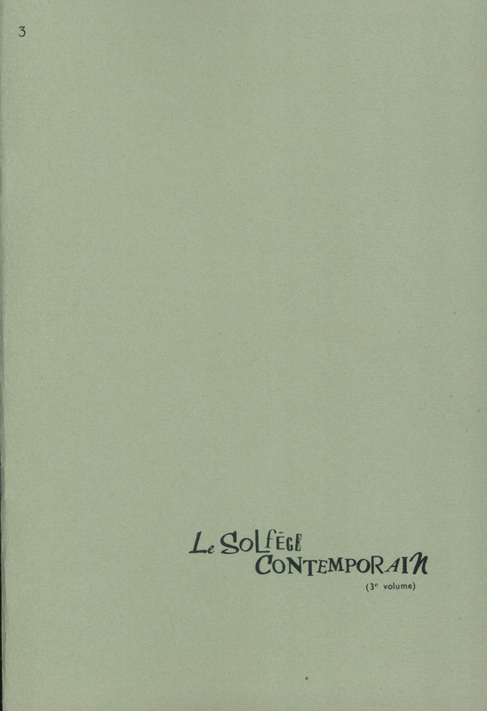 BEAUCAMP A. - SOLFEO CONTEMPORANEO V.3 -