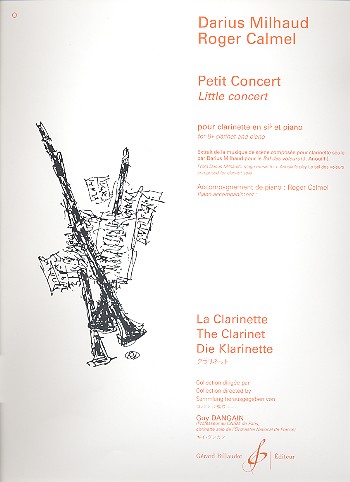 MILHAUD D. - PEQUEÑO CONCIERTO -CLARINETE