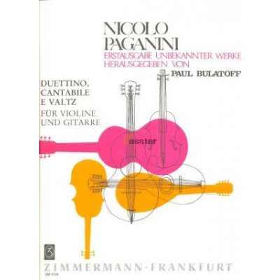 PAGANINI N. - DUETTINO CANTABILE E VALTZ -