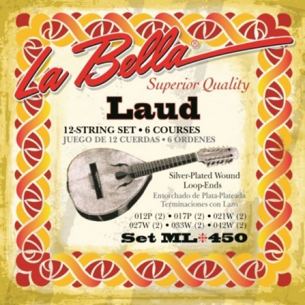 CUERDA LAUD - LA BELLA ML 450  JGO.
