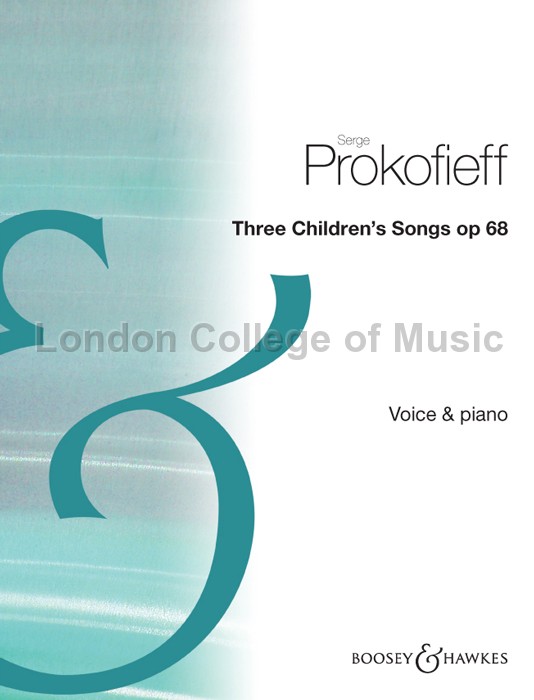 PROKOFIEFF S. - CHILDREN SONGS (3) OP.68 C/P