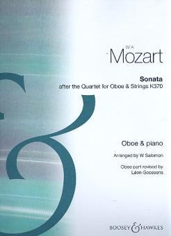 MOZART W.A. - SONATA OBOE - KV.370 DEL CUARTETO