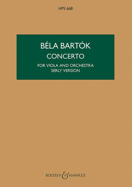 BARTOK B. - CONCIERTO (VIOLA) ORQUESTA BOLSILLO VERSION SERLY