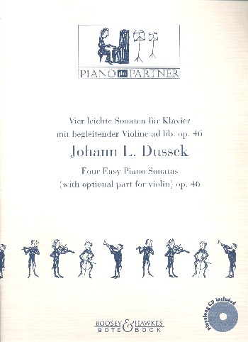 J.L.Dussek.-Four Easy Piano Sonatas Op. 46 (+CD)