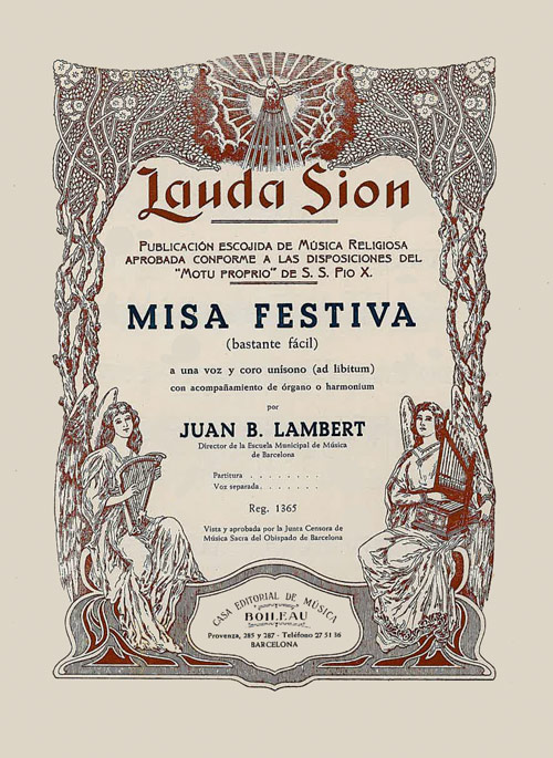 LAMBERT J. - MISA FESTIVA