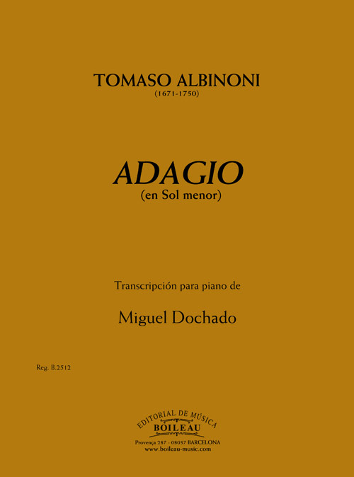ALBINONI.- Adagio en Sol m (PIANO)