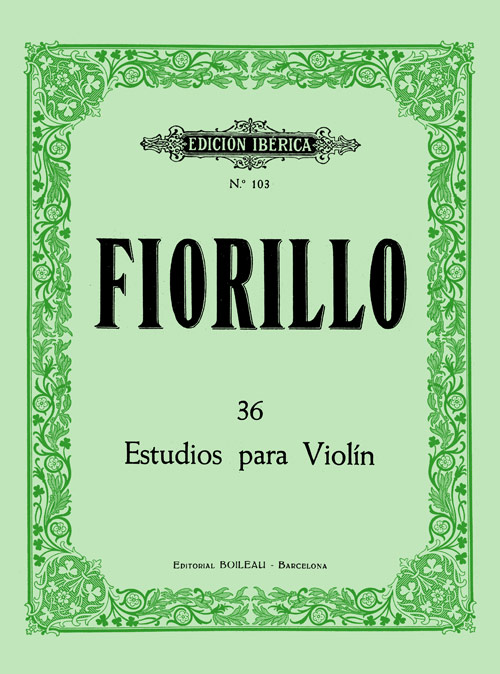 FIORILLO F. - ESTUDIOS (36) -  VIOLIN -
