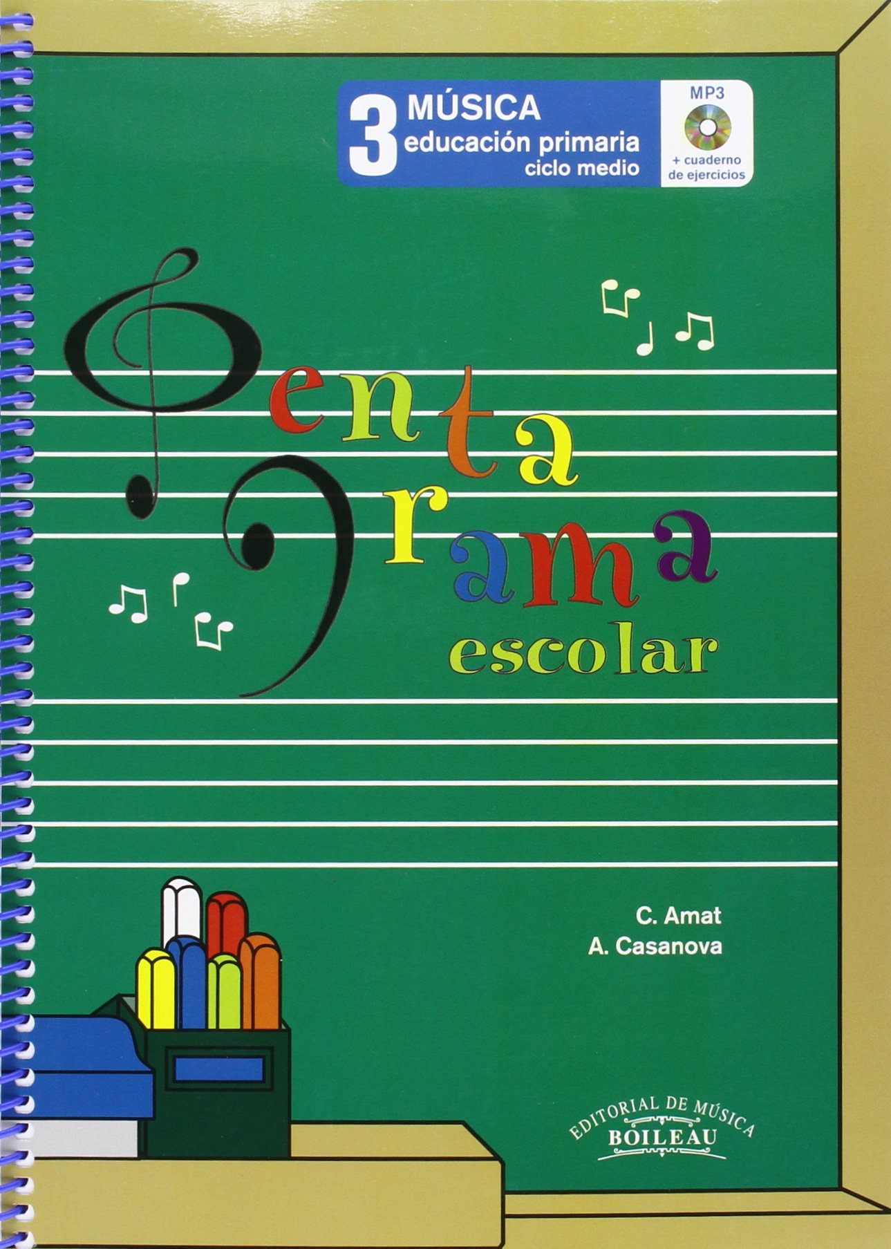 AMAT/CASANOVA - PENTAGRAMA ESCOLAR 3 CICLO MEDIO (+CD) CASTELLANO PRIMARIA