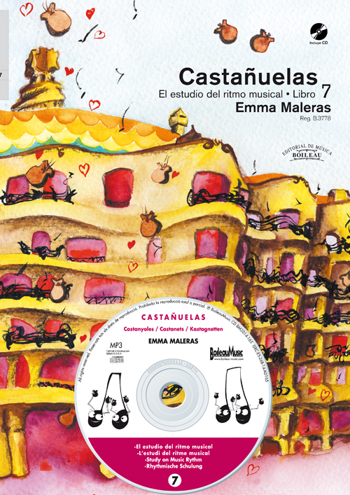 MALERAS E. - ESTUDIO DEL RITMO MUSICAL CASTAÑUELAS Vº7 +CD