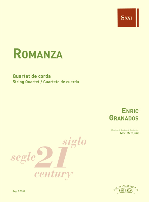 GRANADOS E. - ROMANZA CUARTETO CUERDA