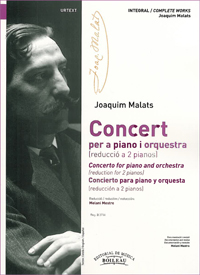 MALATS J. - CONCIERTO PIANO