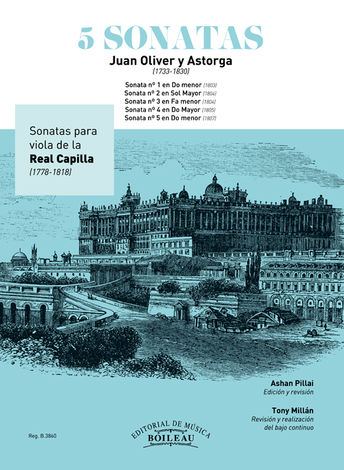 OLIVER Y ASTORGA J. - SONATAS (5) VIOLA Y BAJO CONTINUO