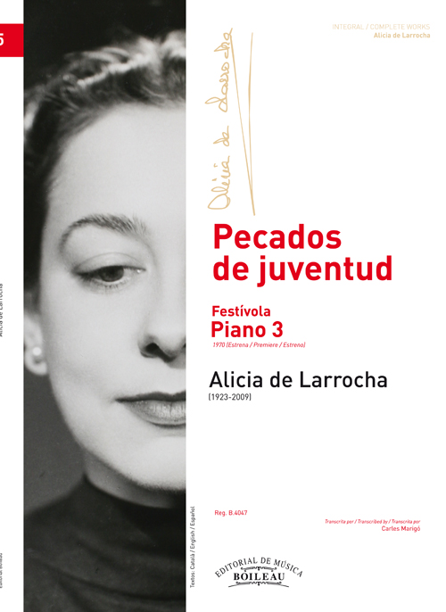 LARROCHA A. - PECADOS DE JUVENTUD V.5 (PIANO 3 FESTIVOLA)