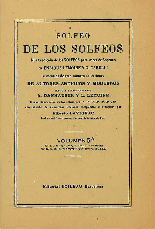 LEMOINE H. - SOLFEO DE LOS SOLFEOS V.5A (SA) -