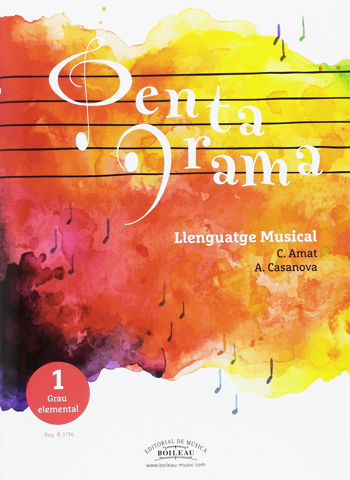 AMAT/ CASANOVA - PENTAGRAMA 1º ELEMENTAL ( +CD) (CATALAN) -
