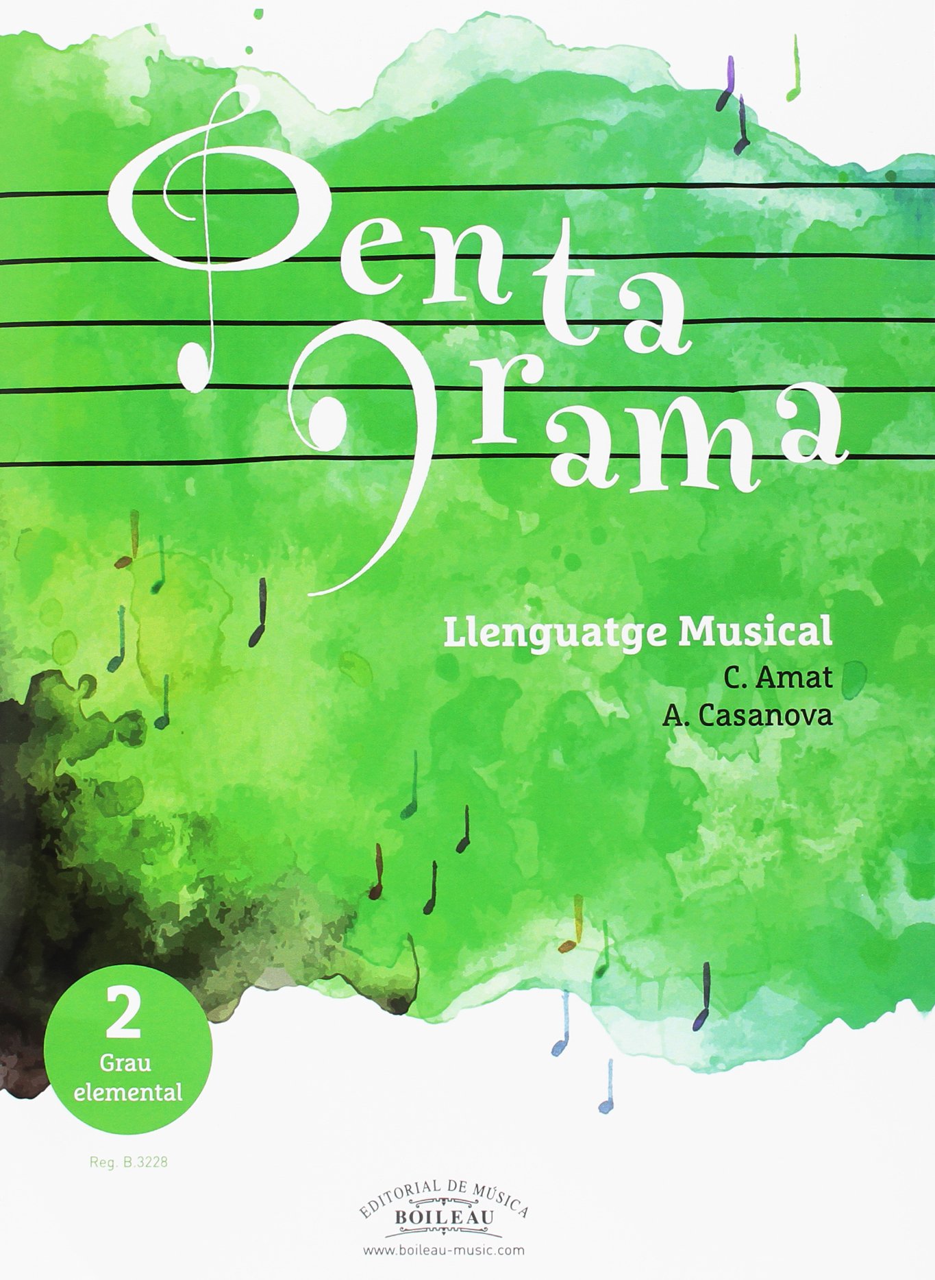 AMAT / CASANOVA- PENTAGRAMA 2º ELEMENTAL (+CD)(CATALAN) -