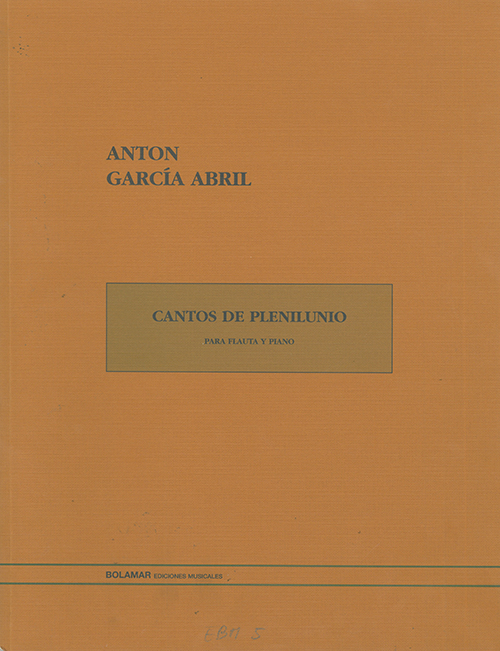 GARCIA ABRIL A. - CANTOS DE PLENILUNIO -