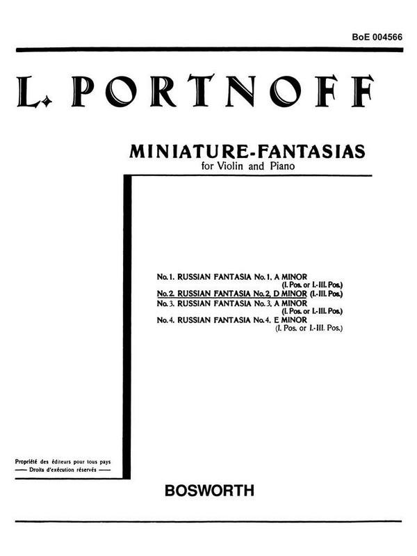 L. Portnoff - Miniature-Fantasias (Violin/ Piano)