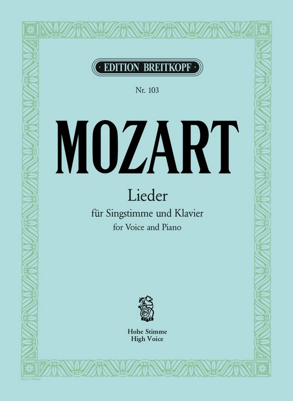 Mozart - Lierder (voz /piano)