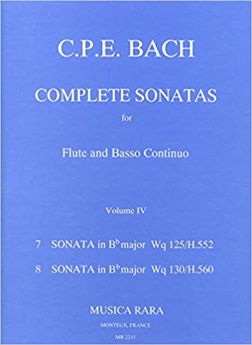 BACH C.P.E. - SONATAS Vº6 (7 SIb M Wq 125/h.552)(8 SIb M Wq130/h.560)