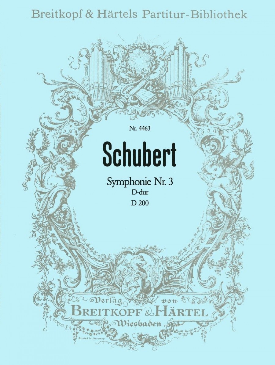 SCHUBERT F. - SINFONIA Nº3 REM D200 GENERAL Y  PARTES