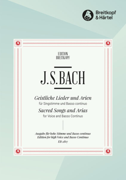 BACH J.S. - ARIAS Y LIEDER BWV 439-507, 508,509,511-517,519-523 VOZ BAJA