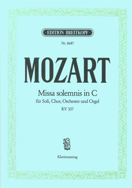 MOZART W.A. - MISA DO M - KV.337