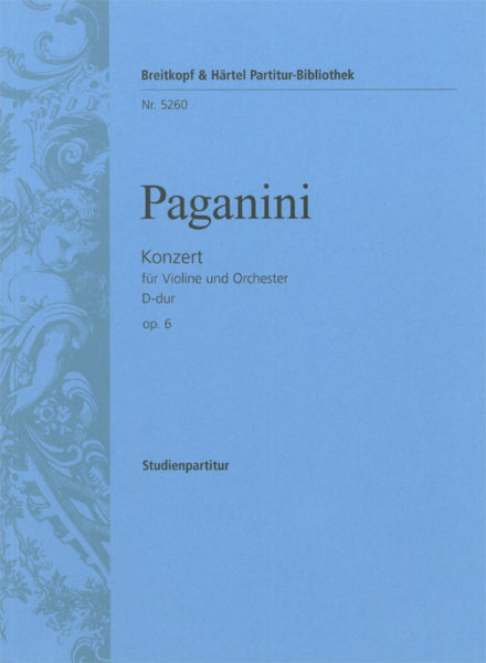 PAGANINI N. - CONCIERTO RE M OP.6 (ORQUESTA BOLSILLO)
