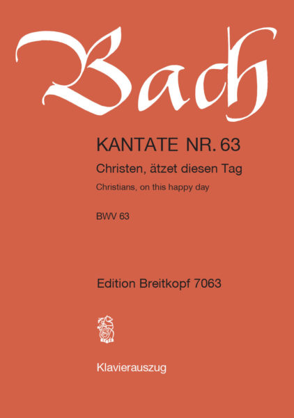 BACH J.S. - CANTATA Nº63 -