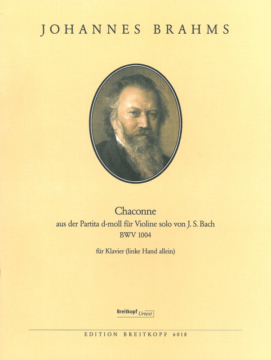 BRAHMS J. - CHACONNA REm BWV 1004 URTEXT MANO IZQUIERDA