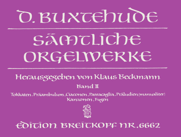 BUXTEHUDE D. - OBRA PARA ORGANO V.2 -