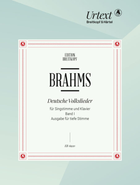 BRAHMS J. - LIEDER POPULARES ALEMANES V.1 VOZ ALTA