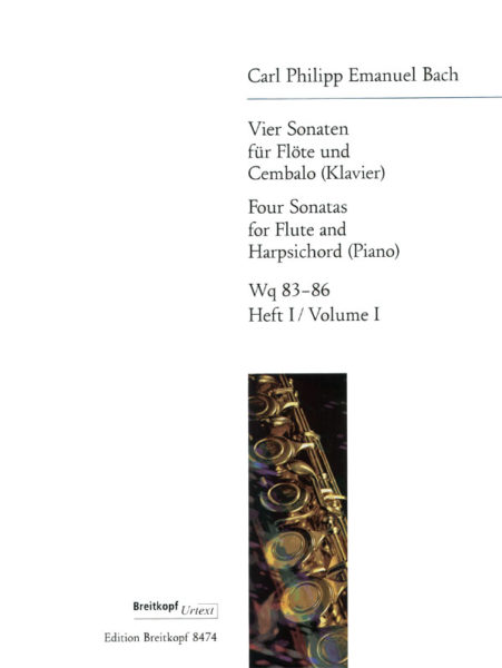 BACH C.P.E. - SONATAS (4) V.2 WQ 83-86 (URTEXT)
