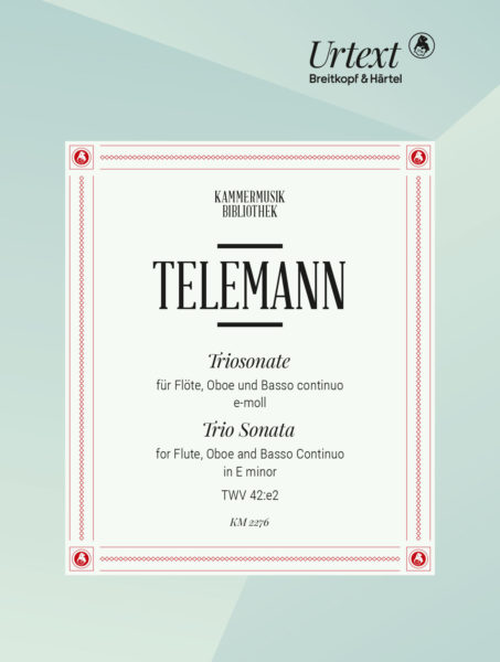 TELEMANN G.P. - TRIO SONATA MI m (SC+PT)          FL/OBP - TWV.42