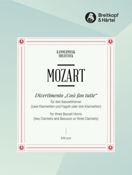 MOZART W.A. - DIVERTIMENTO (COSSI FAN TUTTE) 2CL/FG(CL) -