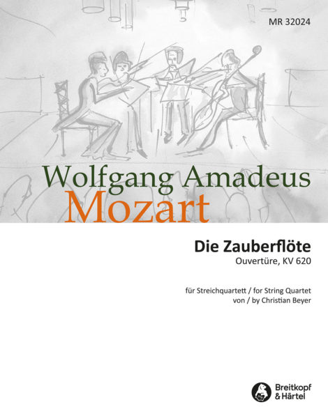 MOZART W.A - OBERTURA LA FLAUTA MAGICA K. 620- CUARTETO CUERDA
