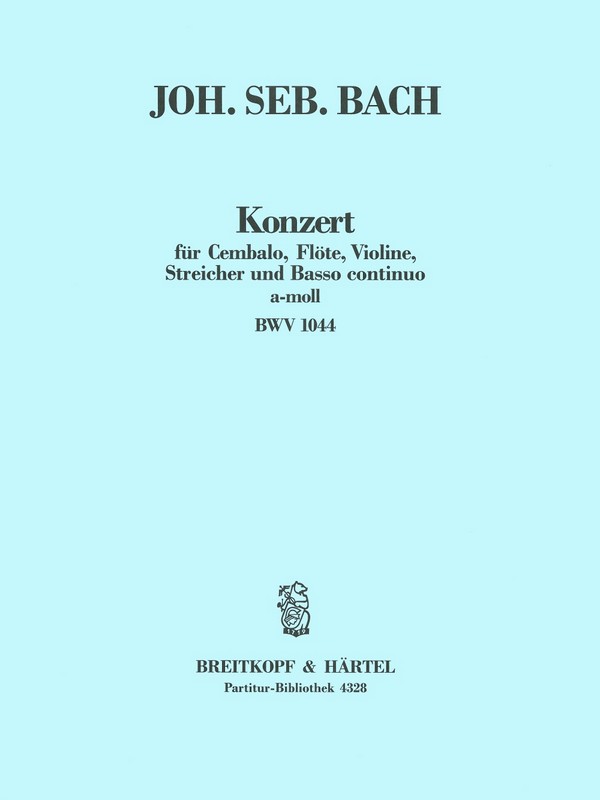 BACH J.S. - CONCIERTO FLAUTA ,VIOLIN Y CLAVE BWV1044 ( CLAVE SOLISTA)