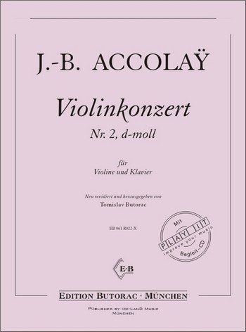 ACCOLAY J.B. - CONCIERTO REM Nº 2 +CD VIOLIN
