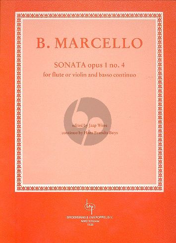 MARCELLO B. - SONATA OP.1 Nº 4 - FL(V)/P