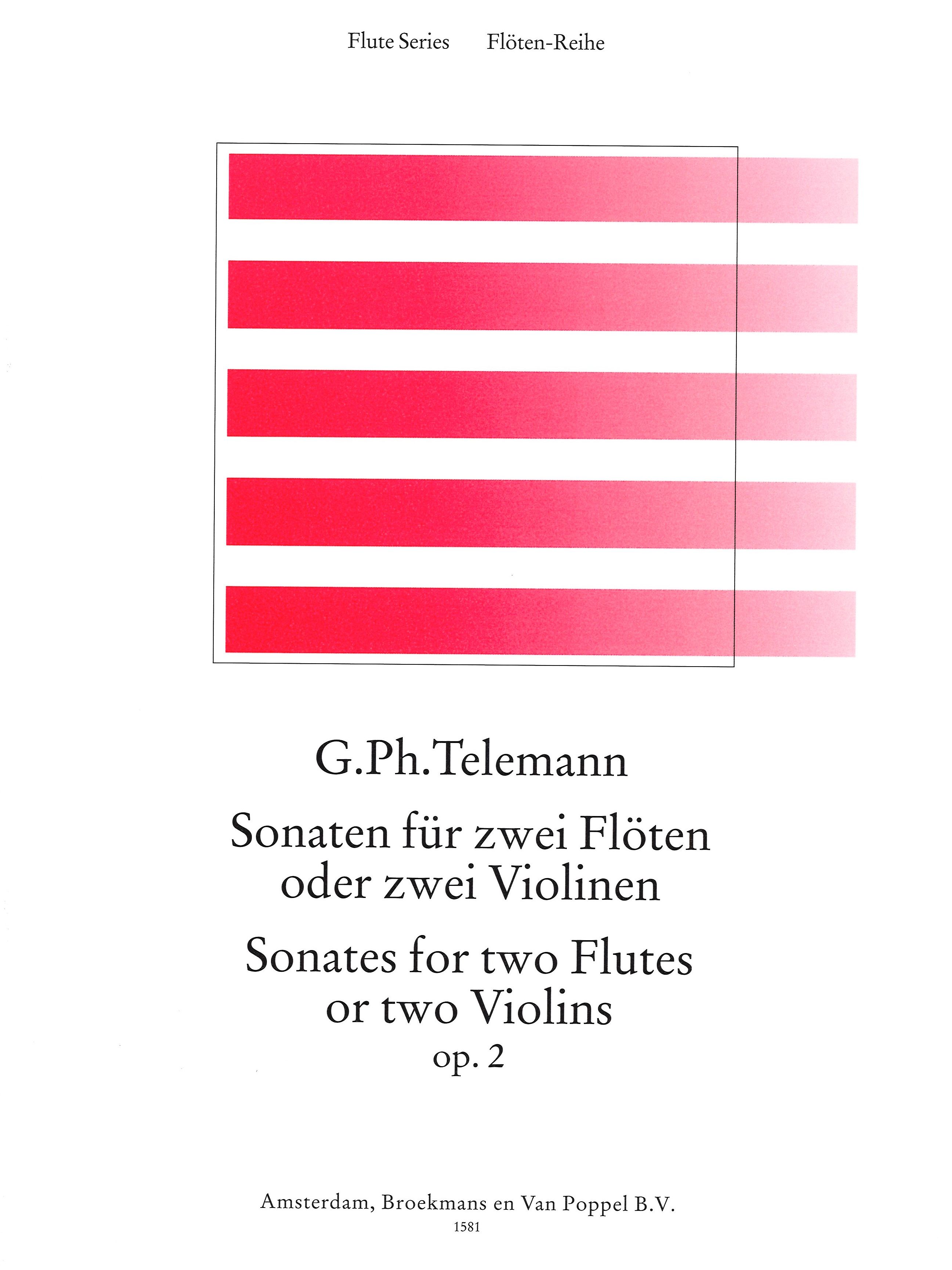 TELEMANN G.P. - SONATAS OP.2   2FL(2V)