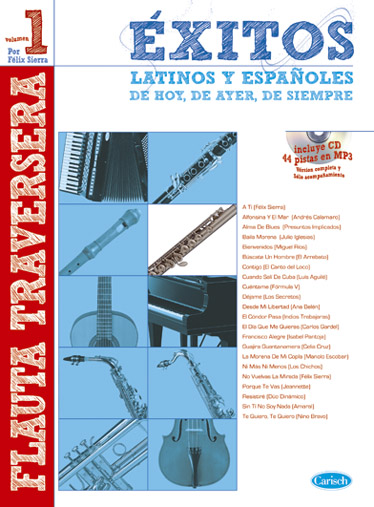 SIERRA- EXITOS LATINOS Y ESPAÑOLES V.1 +CD FLAUTA TRAVESERA