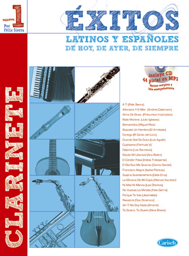 SIERRA - EXITOS LATINOS Y ESPAÑOLES V.1 +CD CLARINETE