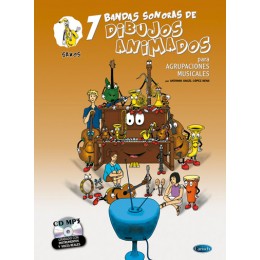 ALBUM - DIBUJOS ANIMADOS (BANDAS SONORAS) SAXOS +CD MP3 (AGRUPACIONES MUS.)