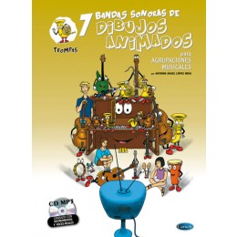 ALBUM - DIBUJOS ANIMADOS (BANDAS SONORAS) TROMPAS +CD MP3 (AGRUPACIONES MUS.)