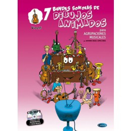 ALBUM - DIBUJOS ANIMADOS (BANDAS SONORAS) VIOLAS +CD MP3 (AGRUPACIONES MUS.)