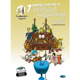 ALBUM - DIBUJOS ANIMADOS (BANDAS SONORAS) TROMBONES/FAGOTES +CD MP3 (AGRUPACIONES MUS.)