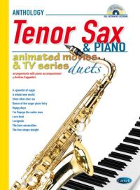 CAPPELLARI A. - ANIMATED MOVIES & TV SERIES DUETS +CD SAX TENOR/P
