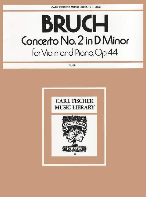 BRUCH M. - CONCIERTO Nº2 RE M - OP.44