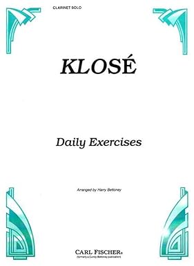 KLOSE H. - EJERCICIOS DIARIOS - CLARINETE -